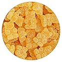 Pina Colada Sour Gummy Bears, 1 Pound Bulk Bag, Orange Gummy Bears, Orange Candy, The Hampton Candy Company