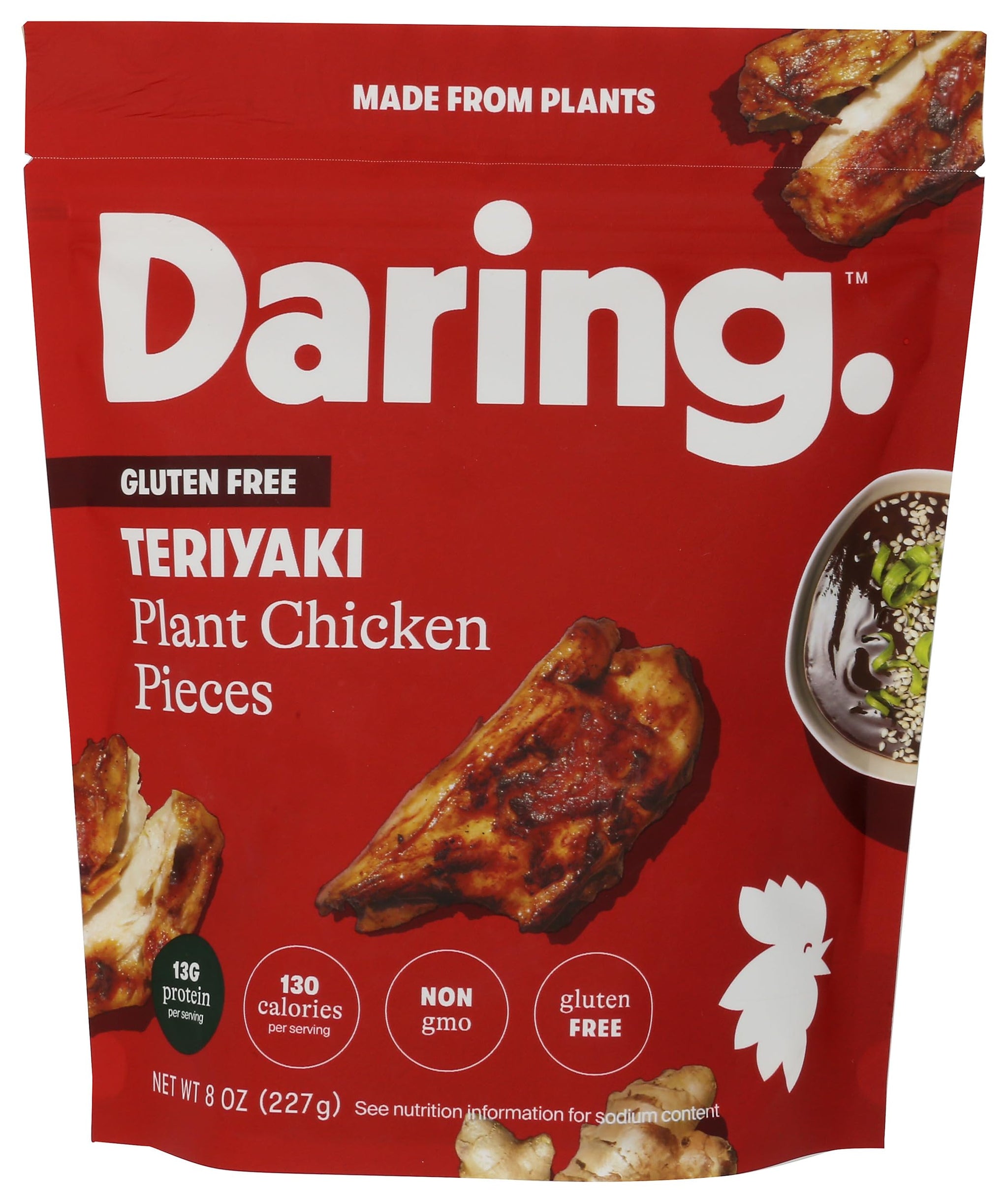 Daring Foods, Chicken Pieces Plant Based Teriyaki, 8 Ounce