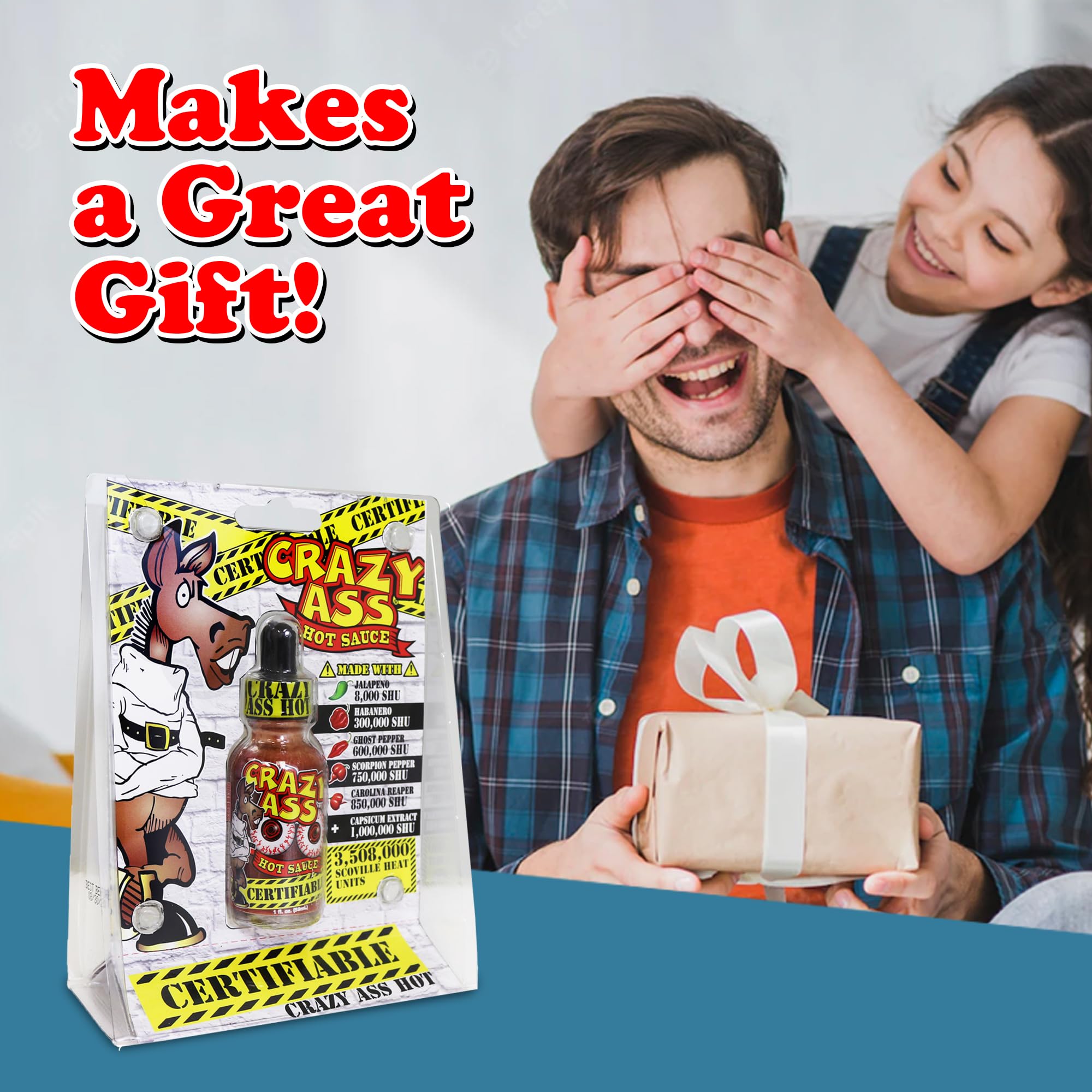 Premium Gourmet Crazy Hot Sauce - Ultimate Hottest Hot Sauce Gift - Try if you dare!