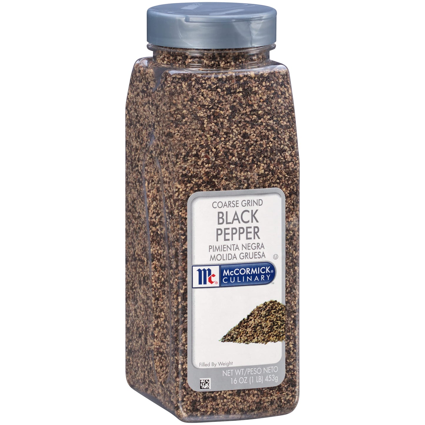 McCormick Culinary Coarse Grind Black Pepper, 16 oz - One 16 Ounce Container of Coarse Ground Black Pepper Sourced for Chefs for Sharp, Woody Flavors
