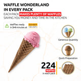 OLDSOUL Professional Cone Waffle Mix | GLUTEN FREE & VEGAN | 10 Lbs | Chocolate Flavor | Batter Mix | 224 Cone Waffles (10 Lbs, Gluten Free & Vegan)