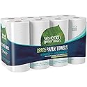Seventh Generation 100% Recycled Paper Kitchen Towel Rolls, 2-Ply, 11 x 5.4, 156 Sheets/Roll, 8 Rolls/Pack