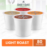 Day To Day 80-Count Flavored Variety Pack, Single Serve Coffee Pods for K-Cup Keurig Brewers