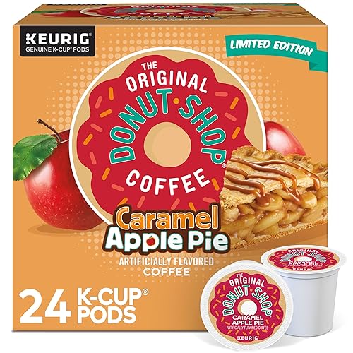 The Original Donut Shop Caramel Apple Pie Coffee, Keurig K-Cup Pod, Light Roast, 24 Count