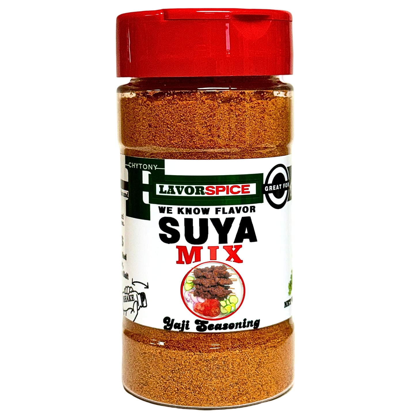 Suya Mix Nigeria Seasoning 8oz | Crafted with 100% Herbs and Spices Great For Keto, Great For Vegan | Suya Pepper, Suya Spice, Yaji | Nigerian Premium