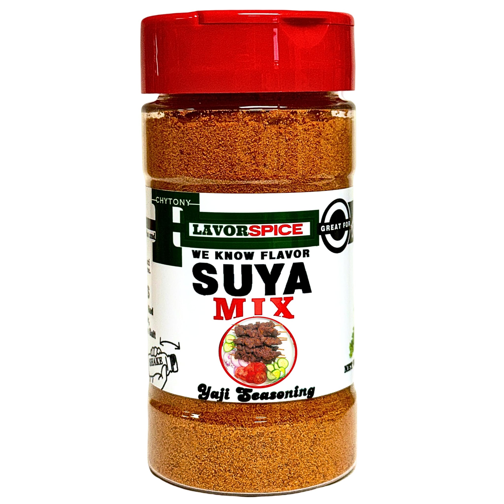 Suya Mix Nigeria Seasoning 8oz | Crafted with 100% Herbs and Spices Great For Keto, Great For Vegan | Suya Pepper, Suya Spice, Yaji | Nigerian Premium
