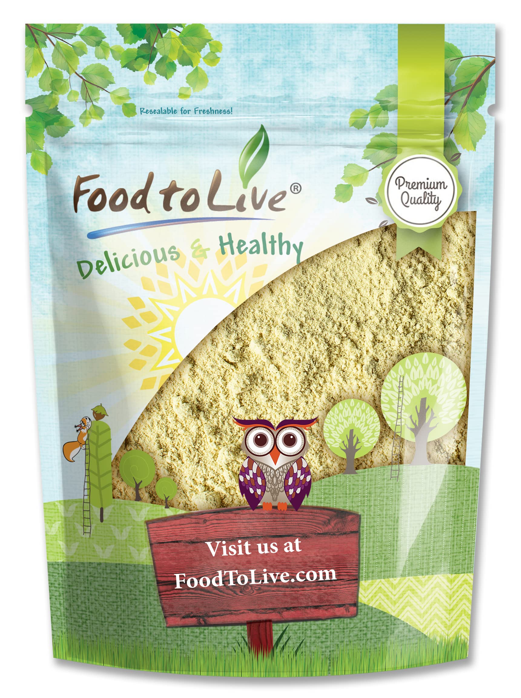 Food to Live Fenugreek Powder, 1 Pound - Ground Methi Seeds, Kosher, Vegan, Bulk. Rich in Dietary Fiber and Iron. Great for Spice Blends, Curries