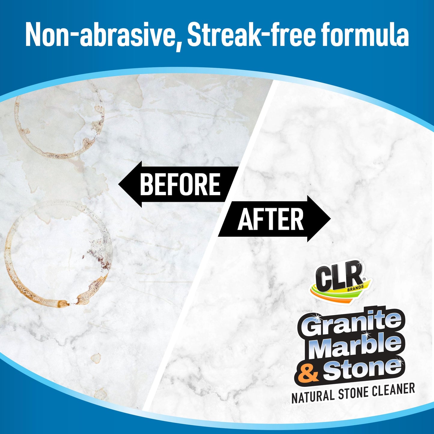 CLR Clean & Clear Stone, Granite, Marble, and Stone Cleaner, 12 Ounce Aerosol Spray Can (Packaging May Vary)