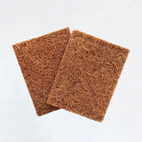 Marasol Soap Saver and Scrub Pad (2) | Coconut Fiber - Compostable | Plastic Free - Zero Waste | Bar Soap Holder | Tough Non-Scratch Scour Pad |