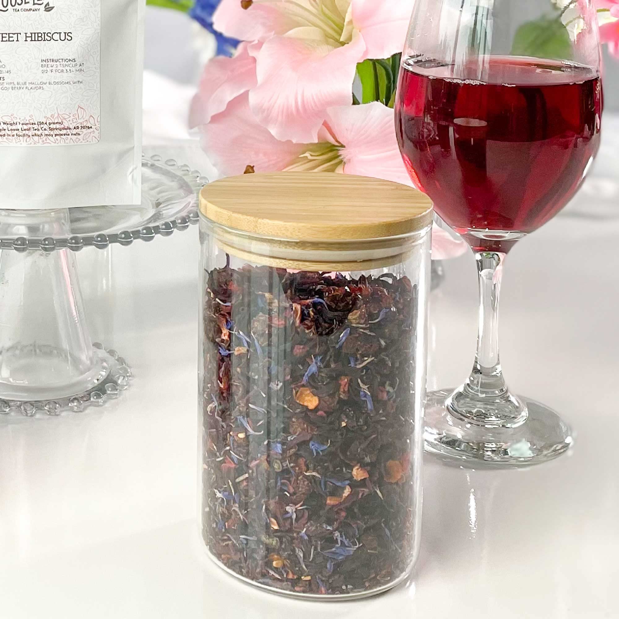 Simple Loose Leaf - Sweet Hibiscus Tea - Premium Loose Leaf Herbal Tea - Caffeine Free - Simple and Elegant (4 Ounce)