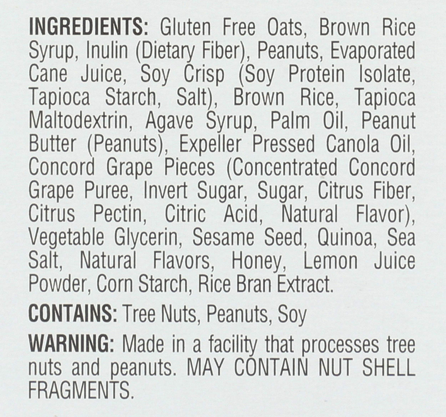 Bakery On Main, Bar Granola Peanut Butter Jelly, 1.2 Ounce, 5 Count