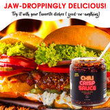 SAUCE UP Original Chili Crisp - 3 Pack (6oz) | Spicy, Savory & Sweet Crunchy Umami Chili Oil & Sauce | Vegan, Keto, Gluten-Free, Non-GMO, No MSG | 13+