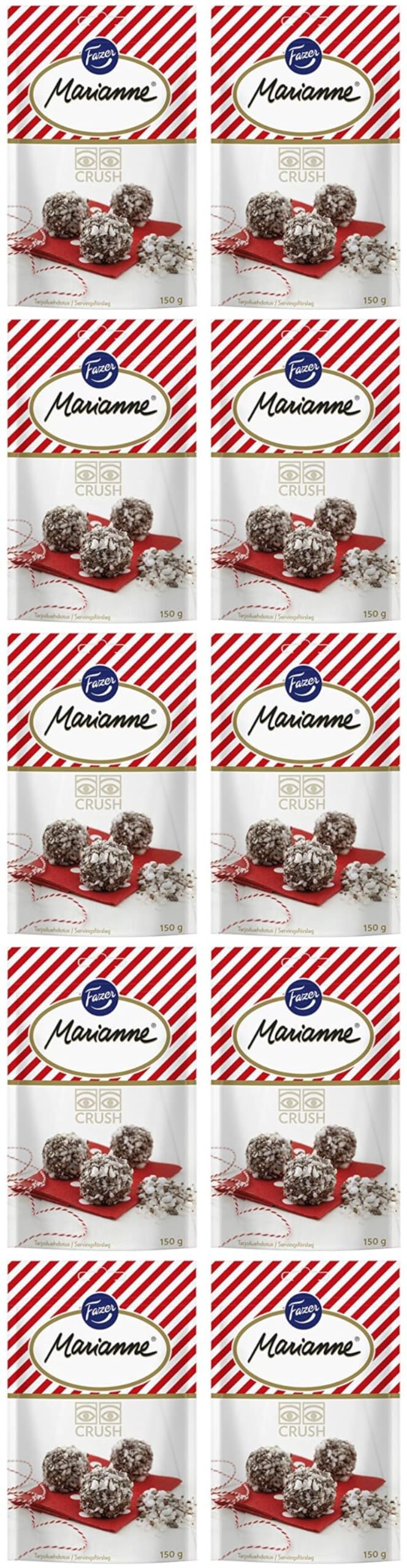Fazer Marianne Crush crushed Candy 10 Packs of 150g