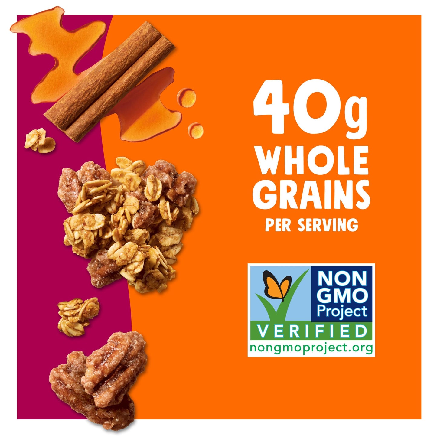 Bear Naked, Granola, Maple Pecan, Non-GMO Project Verified and Kosher Dairy, 4.5lb Case (6 Count)