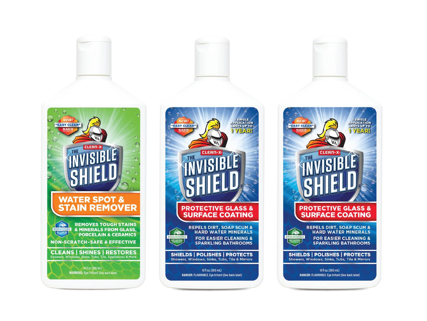 Invisible Shield- Glass Coating & Restorer Pack (10 oz) Cleaner & Glass Treatment for Showers & more