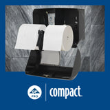 Compact Side-by-Side Dispenser and Angel Soft Professional Series Compact Premium Embossed Coreless Toilet Paper Trial Kit, 1 Kit