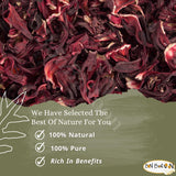 Natural Hibiscus Flower Tea Pure Dried Egyptian Herbal Egypt Hibiscus Tea (17.64 oz / 500 gm)