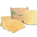 Natural Loofah Kitchen Sponge (XL - 10 Pack) - Natural Sponges for Dishes - Eco Friendly and Compostable Sponges - Biodegradable Plant Based Kitchen