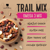 Natural Cravings Trail Mix Snack Packs - Individual 3.5 oz Bags of Trail mix - Omega 3 Dried Fruit Mix & Assorted Nuts Mix with Dry Cranberries