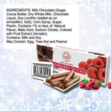 Raspberry Chocolate Sticks. Includes Two Boxes of Sweets Milk Sticks and a BELLATAVO Fridge Magnet! Approximately 70 Jelly Centers Covered in