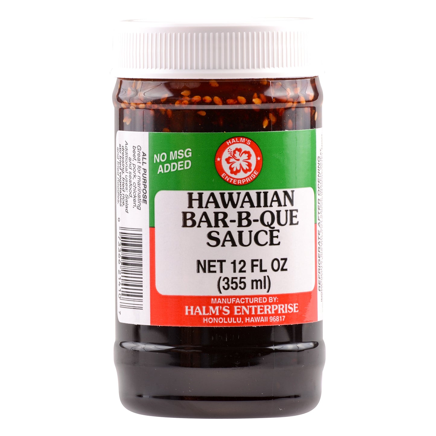 Halm's Hawaiian Barbeque Sauce 12 Ounce