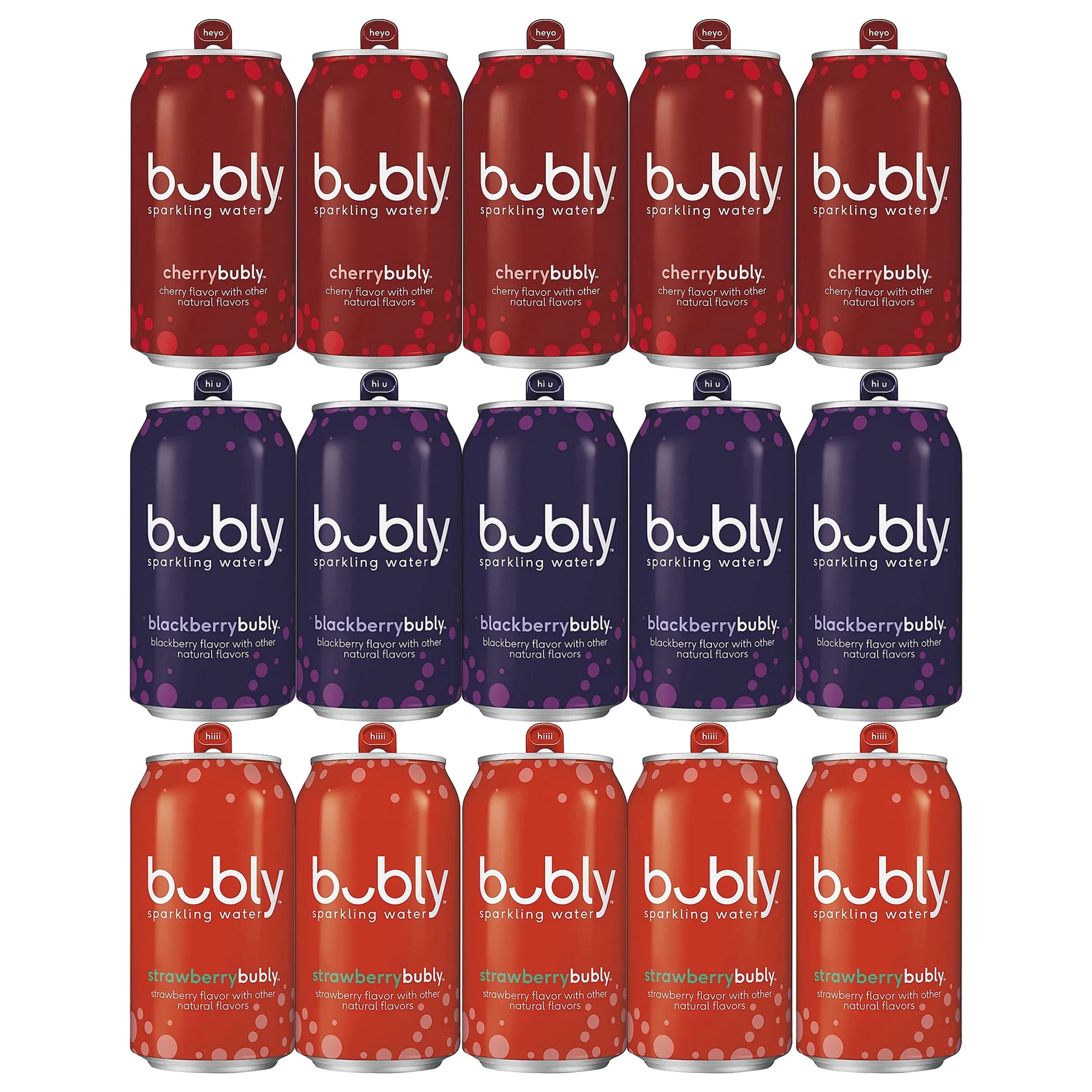 BEEQ- (Pack of) bubly Sparkling Water, Berry Bliss Sampler, 12 fl oz. Cans, Multi Flavor Soft Drink Bundle | Assortment Soda Refrigerator Restock Kit