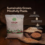 S Siddhagiri's SATVYK THE HEALTH re STORE Khapli Wheat Flour (Set of 3-3kg) - Stoneground Khapli Atta | Easy to Digest | Fiber Rich Whole Wheat Flour