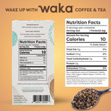 Waka Premium Instant Coffee Sachets - 100% Arabica Freeze Dried Beans - For Hot or Iced Coffee (8 Count, Dark Roast)