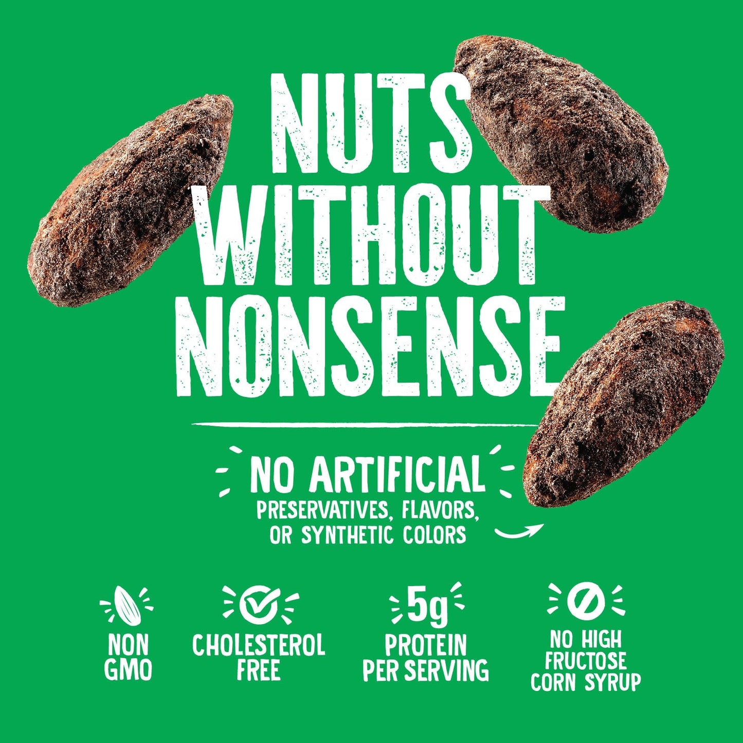 Emerald Nuts Cocoa Roast Almonds (1-Pack), 5 Oz Resealable Bag, Kosher Certified, Non-GMO, Contains No Artificial Preservatives, Flavors or Synthetic