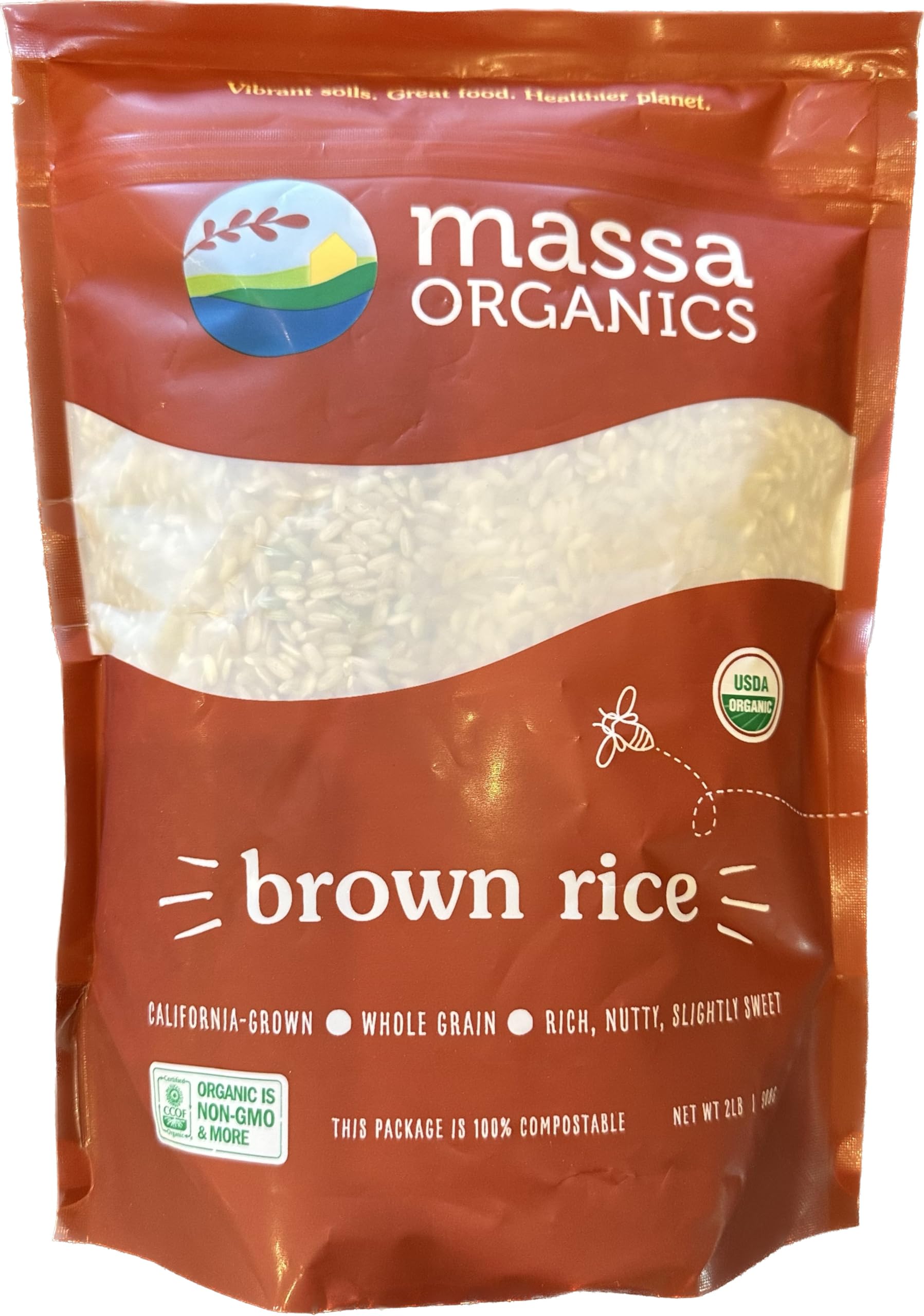 Certified Organic Whole Grain Brown Rice