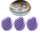 Mirrorever Laundry Balls Laundry Scrubbing Ball for Washer, Reusable Washing Machine Washer, Dryer Balls Agitator Ball for Washing Machine (3, Purple)