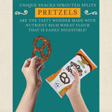 Unique Snacks Sprouted Splits Pretzels, Sprouted Pretzels, Delicious Homestyle Baked Snack Bag, OU Kosher, and Non-GMO Food, No Artificial Flavor, 8