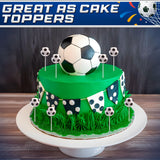 Soccer Lollipops 12pk- Soccer Candy For Soccer Party Favors - Soccer Ball Candy For Soccer Birthday Party Decorations-Soccer Suckers & Snacks Soccer