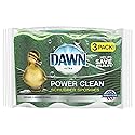 Dawn Power Clean Wedge-Shaped Scrubber Sponges, Pack of 3, Green
