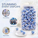 Blue Raspberry Hard Candy Balls, 4 LB Bulk Gallon Jar - Individually Wrapped Jumbo Blue Candy for Candy Buffet, Office, Wedding, Concession Stand