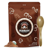 aTFancy Organic Mushroom coffee, Instant, 6 adoptogenic mushroom ingredients, (Pack of 1) 30 servings, 6.35 oz, With Spoon