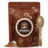 aTFancy Organic Mushroom coffee, Instant, 6 adoptogenic mushroom ingredients, (Pack of 1) 30 servings, 6.35 oz, With Spoon