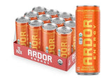 ARDOR ENERGY Natural Sparkling Energy Drink with 100mg Natural Caffeine & 200mg L-Theanine from Organic Green Tea for Smooth Energy & Focus | Healthy