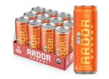 ARDOR ENERGY Natural Sparkling Energy Drink with 100mg Natural Caffeine & 200mg L-Theanine from Organic Green Tea for Smooth Energy & Focus | Healthy