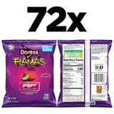 Doritos Reduced Fat Tortilla Chips, Flamas Flavored, 1 Ounce (Pack of 72)
