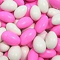 Pink & White Jordan Almonds by Its Delish, 5 LBS Bulk | Sugared Almond Nut with Sweet Hard Candy Coating - Bulk Wedding Favors, Bridal and Baby