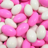 Pink & White Jordan Almonds by Its Delish, 5 LBS Bulk | Sugared Almond Nut with Sweet Hard Candy Coating - Bulk Wedding Favors, Bridal and Baby