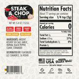 Steak & Chop Rub Seasoning Mix by Flavor God - Premium All Natural & Healthy Spice Blend for Beef, Pork & Vegetables - Kosher, Zero Carbs