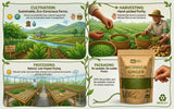Moringa Leaves Tea with Ginger 8 oz, 120 Servings Per Package, One Leaf Tea with Two Herbs Benefits (Pack of 1), Shadow dried leaves for Maximum