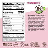 Lenny & Larry's Protein Cookie, [Snickerdoodle], Chewy Soft Baked, 8g Plant Protein, Vegan, Non-GMO, High Fiber, 2 Ounce Cookie (Pack of 12)
