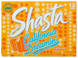 Shasta California Dreamin' Soda | Citrus & Tropical Fruit Fusion | Caffeine-Free Soft Drink | 12-Pack of 12oz Cans | Bright, Refreshing