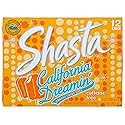 Shasta California Dreamin' Soda | Citrus & Tropical Fruit Fusion | Caffeine-Free Soft Drink | 12-Pack of 12oz Cans | Bright, Refreshing