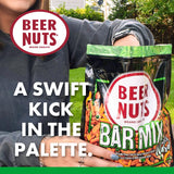 Beer Nuts Bar Mix w/ Wasabi Peas, Travel Packs, Tangy Wasabi, Crunchy Party Pretzels, Cheese Sticks, Sesame Sticks, Roasted Corn Nuts, & Original