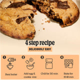 Cravings by Chrissy Teigen Chocolate Chip Cookie Mix - Makes 12 4-inch Cookies, Includes Chocolate Chunks, Easy Cookie Mix (Pack of 3)