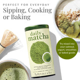 The Republic of Tea Japanese Daily Matcha Powder, 1.5 oz Tin | Matcha Green Tea | Makes 20+ Cups